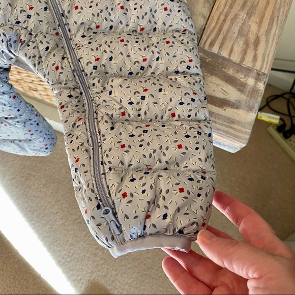 Mini Balabala Gray Floral Baby Snowsuit☃️ - Picture 10 of 16